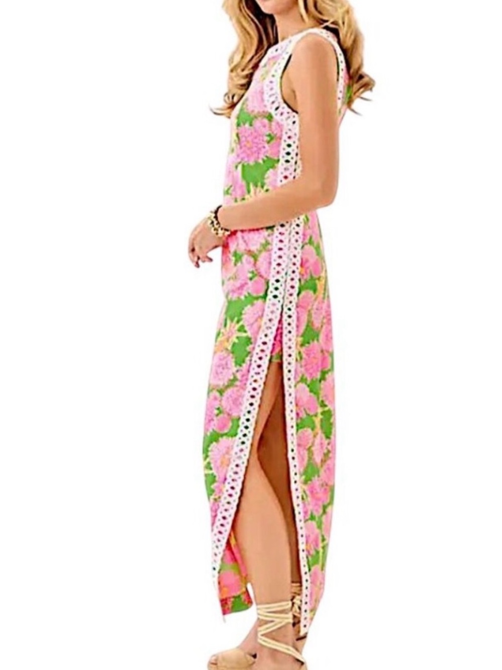 NWT Lilly Pulitzer Sadie Romper Pink & Green Floral size 2. Classy chic - Picture 8 of 11